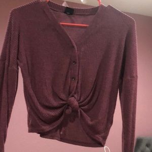 Purple crop ribbon it medium 7-8